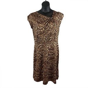 Stretchy Animal Print Dress , Size L